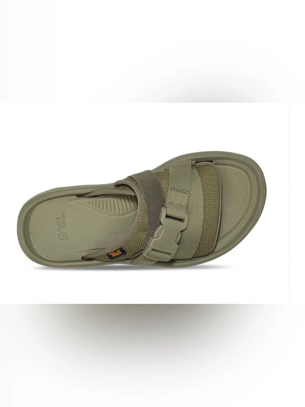 TEVA Hurricane Verge Olive Green Slide Sandal with Buckle Strap. 8 medium - Picture 2 of 10